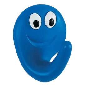 Spirella Smile detský háčik modrý / polyresin / samolepiaci / 40 x 50 mm (7610583067609)
