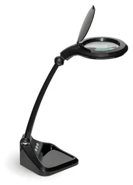 Maul Iris 8261290 čierna / LED lampa s lupou / stmievateľná (8261290)
