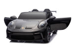 Mamido Mamido Elektrické autíčko Porsche 911 GT3 XXL | 24V14Ah | 12km/h | Nafukovacie kolesá | 2x320W | Pre 2 deti | Lakované čierne