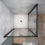 H K - Sprchovací kút štvorcový, SIMPLE BLACK 80x80 cm L/P variant, rohový vstup SE-SIMPLEBL8080