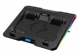 Evolveo Ania 10 RGB čierna / chladiaci podstavec pod notebooky 10" - 17" / 12070 mm ventilátory (ANIA10)