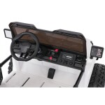 Mamido Elektrické autíčko Extreme Sport 4x4 s premenlivou veľkosťou bielej
