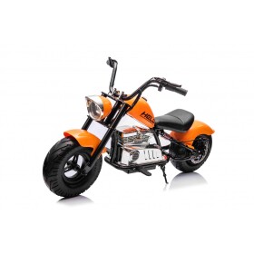 Mamido Detská elektrická motorka Chopper Warrior 36V oranžová