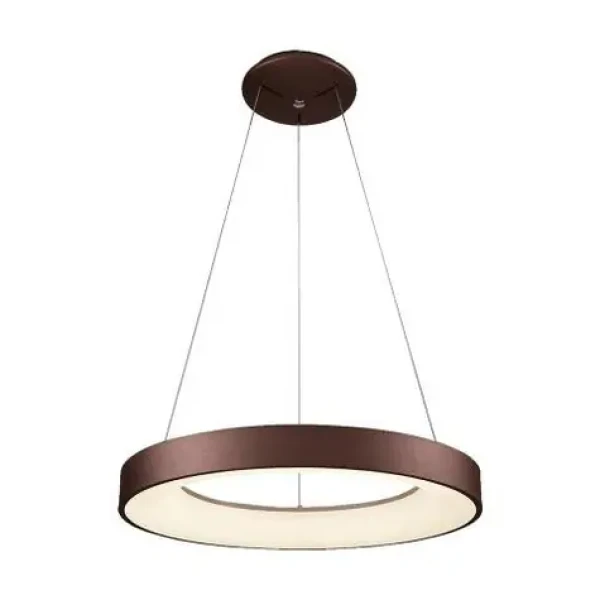 Luxera GENTIS závesné stmievateľné LED svietidlo hnedá / 38W / 2400lm / 4000K / stmievateľné (SKL000385691)