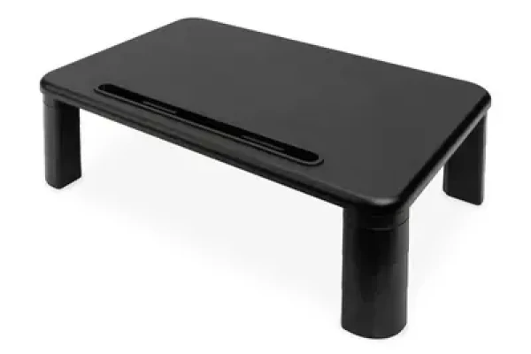 Digitus MLS čierna / Stojan pod monitor / do 32 "/ výškovo nastaviteľný / nosnosť 10 kg / drevo (DA-90458)