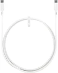 Goobay biela / Kábel USB-C / silikónový / 1,5 m (77743)