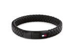 Tommy Hilfiger Pletený kožený náramok s oceľovým zapínaním 2790662