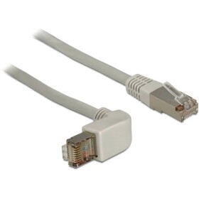 Delock 83644 RJ45 sieťové káble, prepojovacie káble CAT 6A S/FTP 0.50 m sivá 1 ks; 83644