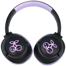 OTL Technologies Kuromi / Bezdrôtové detské slúchadlá / mikrofón / Bluetooth / LED podsvietenie / AUX (KU1526)