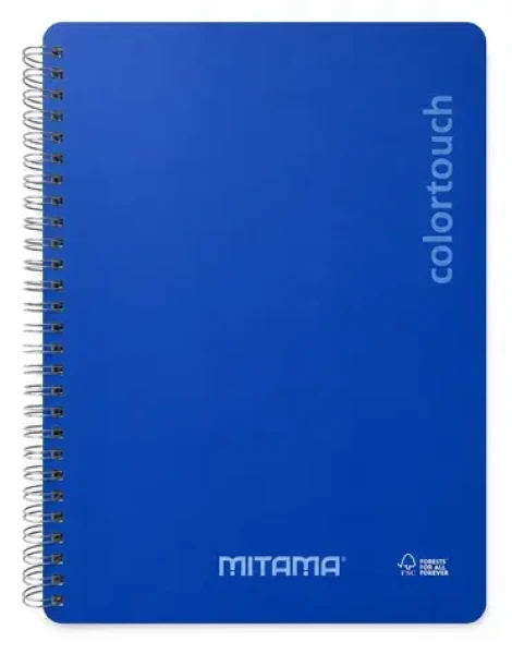 Mitama i-Note modrá, štvorčekový / Špirálový zošit / 18,5×24 cm / 90 listov (62282-90198)