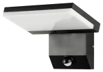 Immax MODERN čierna / Vonkajšie nástenné LED svietidlo / PIR čidlo / 18 W / 1278 lm / IP65 (08513L)