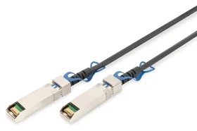 Digitus SFP28 DAC kabel 25G černá / Propojovací kabel / SFP28-SFP28 / 2m / AWG 30 / 25,9 Gbit/s (DN-81242)