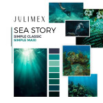 Sea Story Jednoduché maxi nohavičky zelené - Julimex M