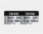 Lexar Professional SILVER PLUS microSDXC 128GB 2 ks / čítanie: 205MBps / zápis: 150MBps / UHS-I / V30 (LMSSIPL128G-B2ANG)