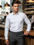 Pánska biela košeľa FashionStreet DX2438 XL