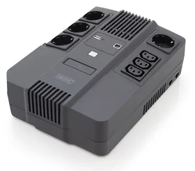 Digitus All-in-One UPS / Záložný zdroj UPS / 800VA/480W / 12V/9Ah / 4X CEE 7/7 / USB / RJ45 (DN-170111)