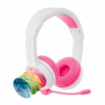 BuddyPhones School+ ružové / detské bezdrôtové slúchadlá s mikrofónom / Bluetooth / BuddyCable / USB-C (BT-BP-SCHOOLP-PINK)