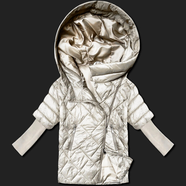 Dámska bunda Minority (M2-6701-12) ecru - Goodlooking XL