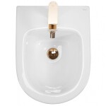 REA - Závesný bidet Carlo Mini White Gold Edge REA-C6990