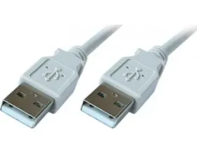 PremiumCord USB 2.0 AA M/M 0,5 m sivá / Prepojovací kábel / 480 Mb/s / dvojité tienenie (ku2aa05)