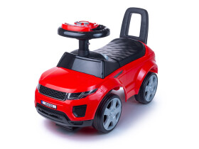 Mamido Mamido Detské odrážadlo auto Range Rover style červené Gumové kolesá