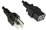 MicroConnect Power Cord US Typ B - C19 1.8m čierna / Napájací kábel / Americká koncovka (PE110518)