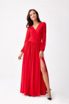 Dlhé šaty SUK0420 188244 červené - Roco Fashion 40