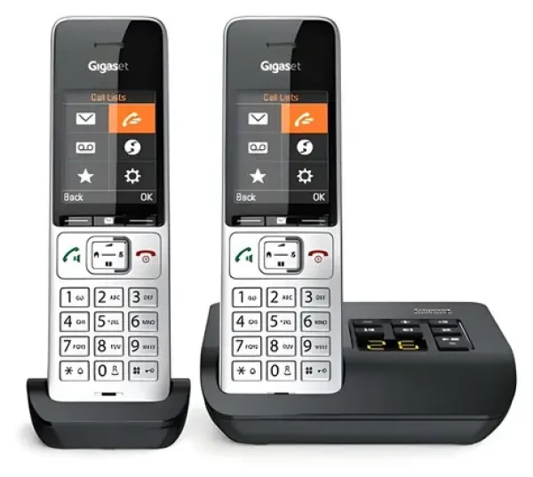 Gigaset COMFORT 500A duo strieborno-čierna / Bezdrôtový telefón / so záznamníkom / DECT / 2 slúchadlá (L36852-H3023-B101)
