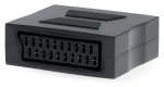 Nedis SCART adaptér čierna / Redukcia / SCART zásuvka - SCART zásuvka / poniklovaný / priamy (CVGB31950BK)