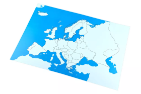 Moyo Montessori Moyo Montessori Kontrolná mapa - Európa Nová - bez popisov