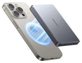 Joyroom JR-PBM08 Pre sivá / Powerbanka / 10000mAh / 22.5W / 2x USB-C + bezdrôtové nabíjanie