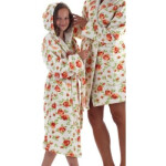 Detský župan Rose 9149 1003 - Vestis 116 ecru s květy