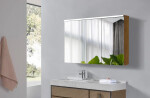 CERANO - Kúpeľňová zrkadlová skrinka s LED osvetlením Avia - dub medový - 115x70x16,5 CER-661915
