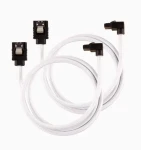 Corsair Premium Sleeved SATA 6Gbps kábel lomený 60cm biela (2ks) (CC-8900283)