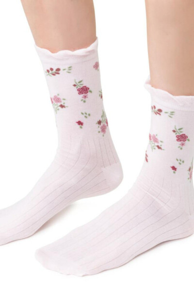 Dámské ponožky 017 model 17207633 - Steven SVĚTLE RŮŽOVÁ 38-40