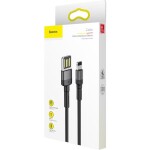 Baseus CALKLF-GG1 Kábel USB-A (M) - Lightning (M) 1 m čierno-šedá (CALKLF-GG1)