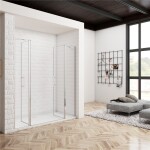 H K - Dvojkrídlové asymetrické sprchové dvere s pevnou stenou MELODY B2 176x195cm, číre sklo SE- MELODYB2176A