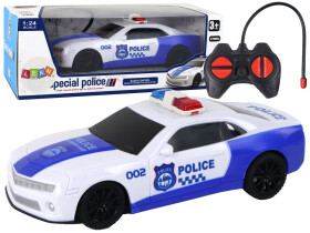 Mamido Policajné auto na diaľkové ovládanie R/C 1:24 modré