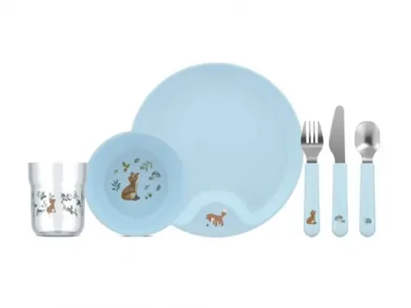 Little Dutch Detská jedálenská súprava 6-dielna Forest Friends (108041065408LD)