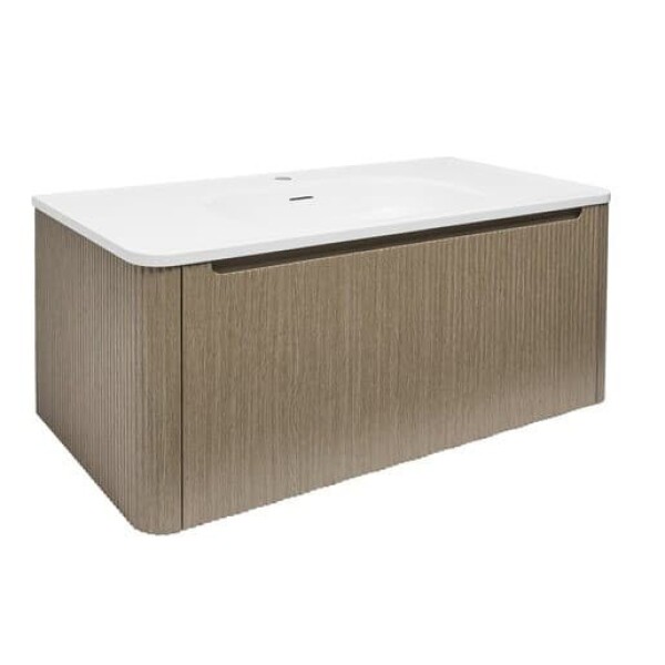 Kúpeľňová skrinka s umývadlom Naturel Austen 119x47,5x45 cm light pine mat AUSTEN120LP AUSTEN120LP