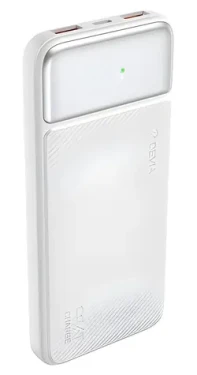 Devia SMART Series biela / Powerbanka / 10000 mAh / PD 20W / displej (6942297111530)