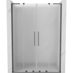 MEXEN/S - Velar L Duo posuvné sprchové dvere 150, dekor, grafit metal 871-150-003-32-95