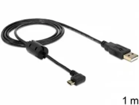 DeLock kábel USB 2.0 A samec - USB micro B samec pravouhlý 270 ° 1 m (83250)