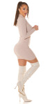 Sexy KouCla 2in1 Bolero knit dress with decors white Einheitsgroesse