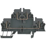 Weidmüller 1058690000 radová svorka priechodky 5.10 mm pružinová svorka čierna 50 ks; 1058690000