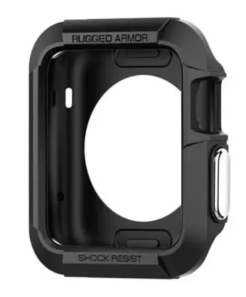 Spigen Rugged Armor ochranný kryt pre Apple Watch / 42 mm / čierny (SGP11496)