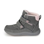 Detská celoročná barefoot obuv Bugga KIVO Grey B00199-09 - 25