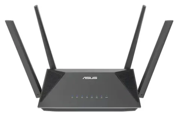 Asus RT-AX52 čierna / Router / Wi-Fi 6 / 1201 Mbit/s / 3x LAN + 1x WAN / 4 antény (RT-AX52)