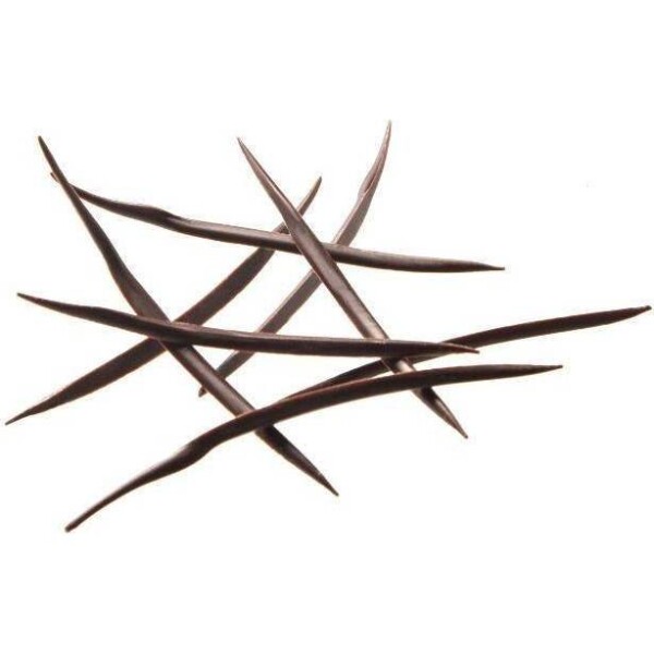 Čokoládová dekorace Bristle ihličky tmavé (50 g)Neposíláme v balících! 5694 - dortis - dortis