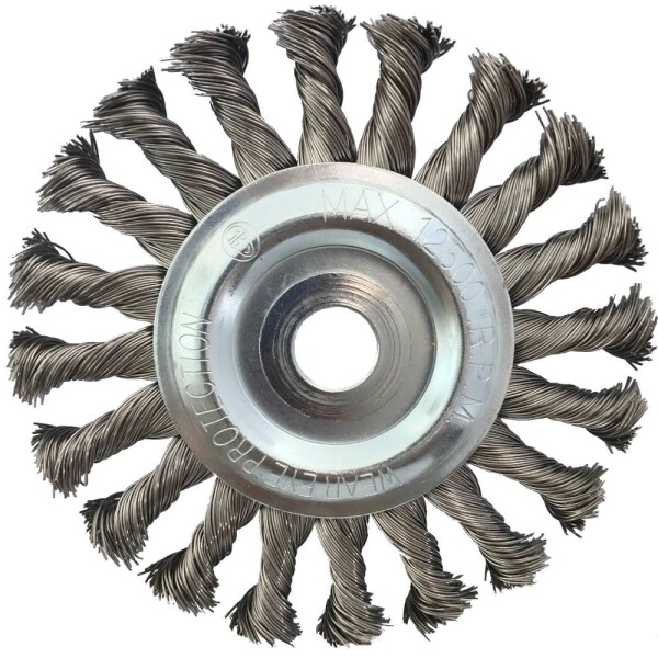 Nerezová drôtená okrúhla kefa 0,5 mm, Ø 125 mm KS Tools 340.0047; 340.0047